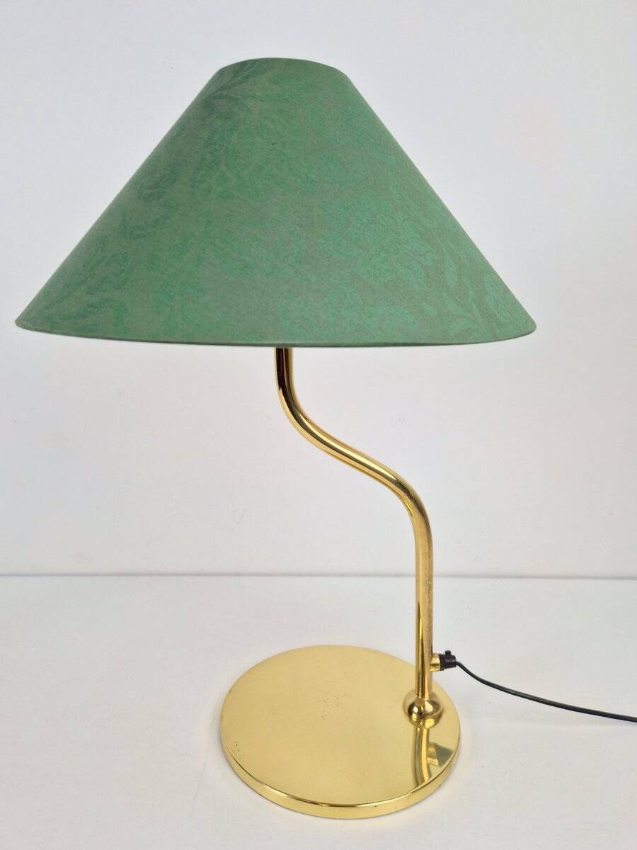 Vintage Regency Brass Table Lamp in the style of Josef Frank, 1960s