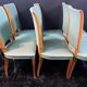 Suite 6 chaises design moderniste 1950