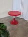 Vintage Red Tulip Table by Meblo Yugoslavia / Pedestal Table