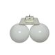 Two-armed wall lamp from Elmet Zabrze, 1970s