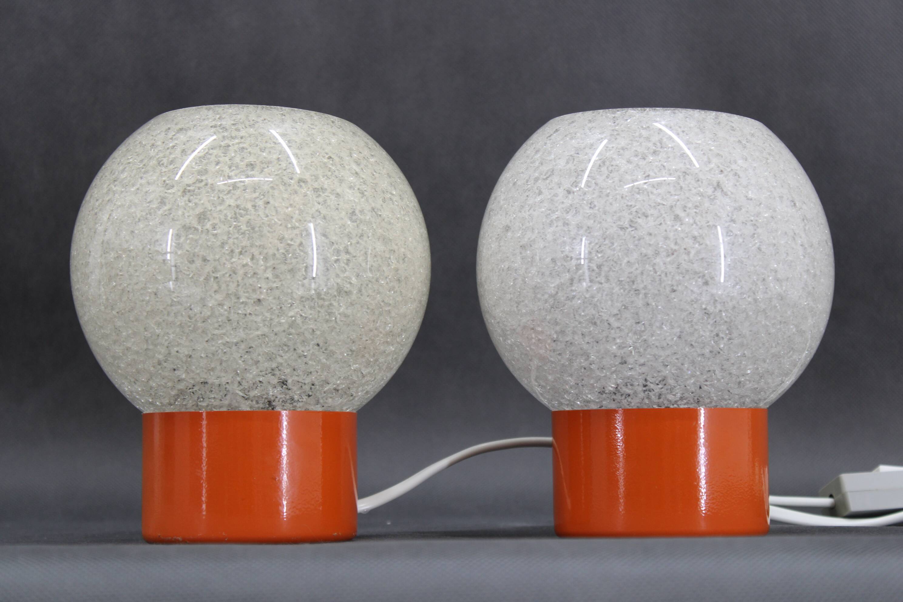 1970s Pair of Table lamps by Pokrok Zilina , Czechoslovakia