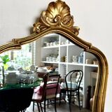 Classic gold shell mirror