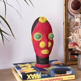 Bamileke beaded terracotta head (Cameroon)
