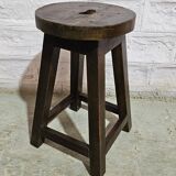 Burmese teak workshop stool