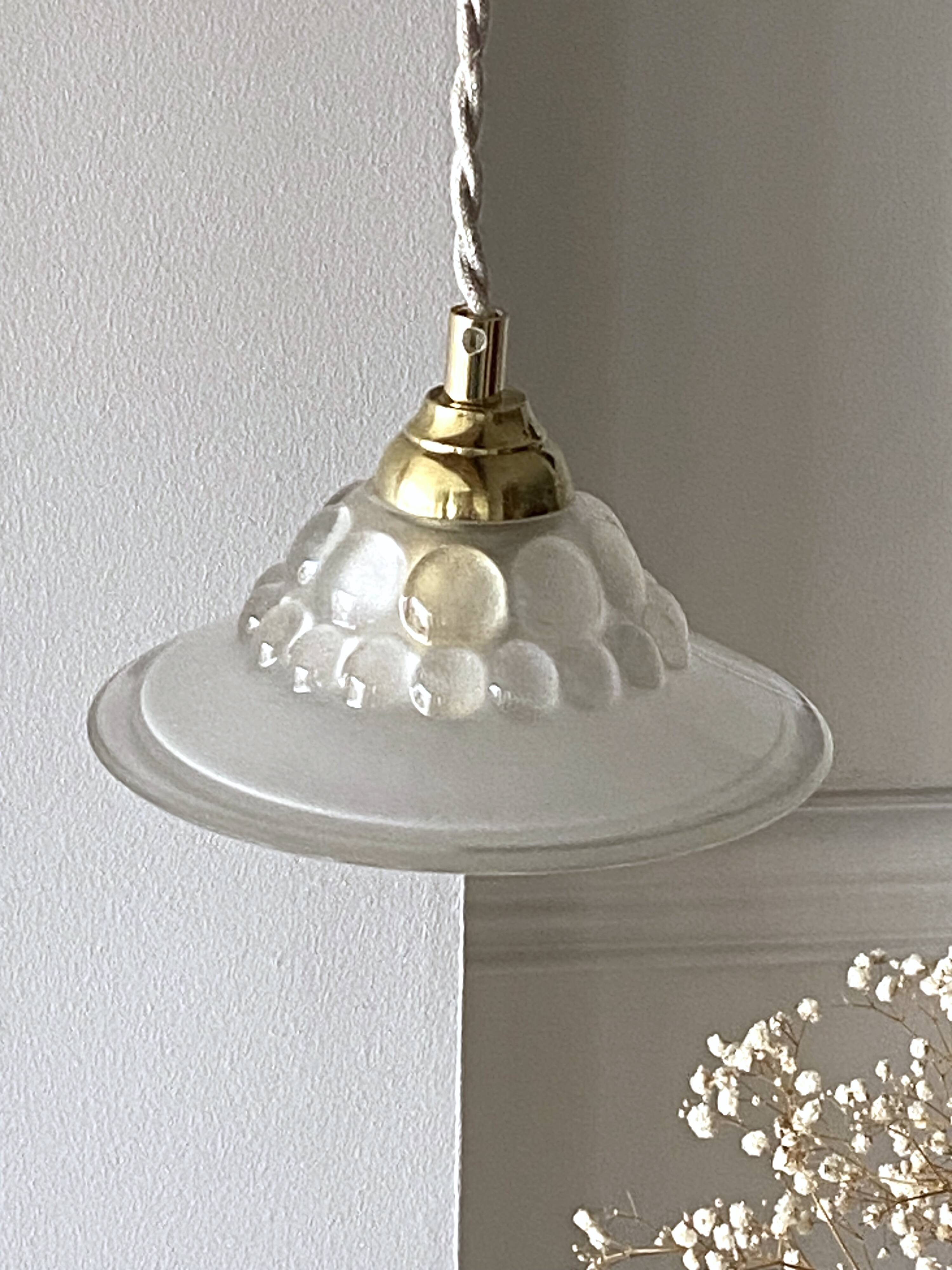 Vintage “bubble” pendant light