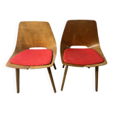 Pair of Tonneau chairs by Pierre Guarriche