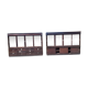 2 wood store furniture and glass doors