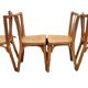 4 Vintage Baumann Bistro Chairs from the 50s/60s