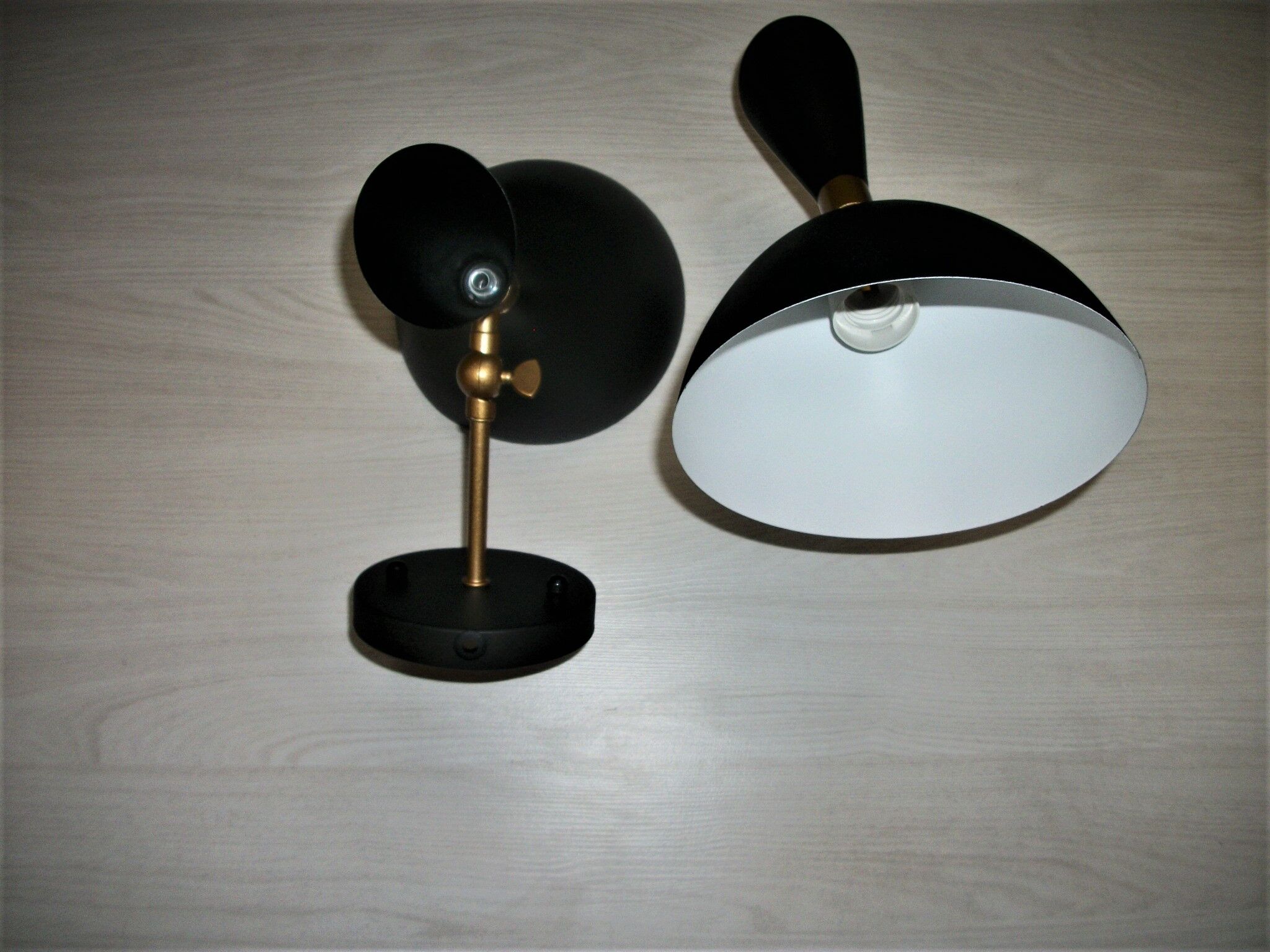 Pair of nordic wall lamps