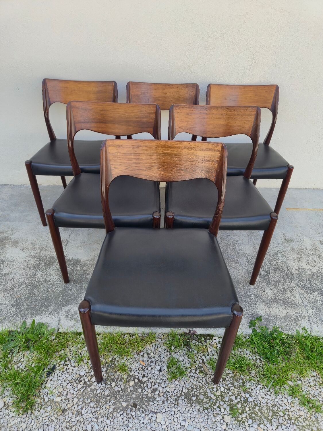 Scandinavian extendable table in Rio rosewood, 1960s