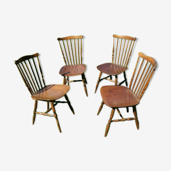 Set de 4 chaises Baumann modèle tacoma bistrot vintage