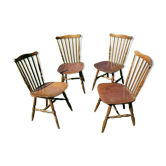 4 Baumann chairs model Tacoma Bistrot Vintage