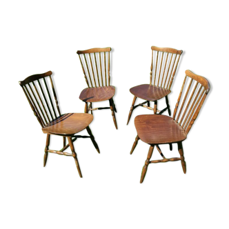 4 Baumann chairs model Tacoma Bistrot Vintage