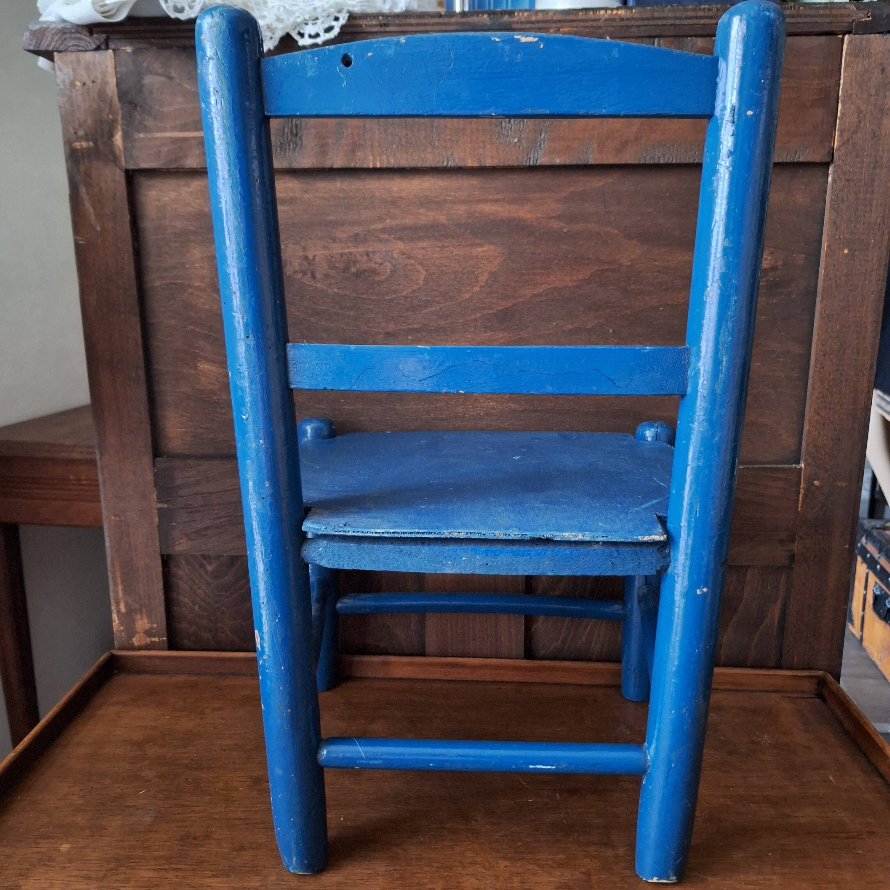 Painted wooden children's chair