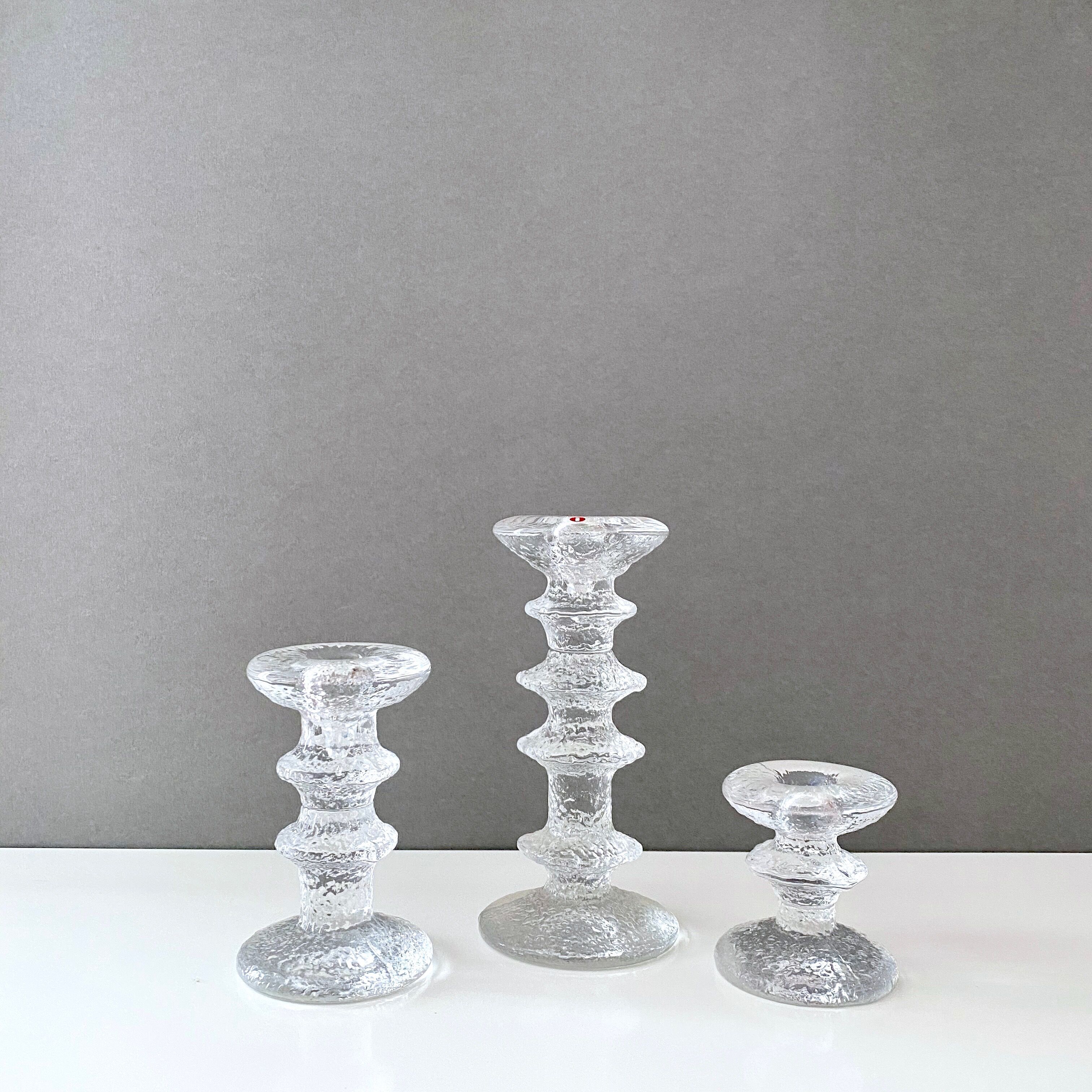 Iittala Festivo chandelier par Timo Sarpaneva, ensemble de 3, design scandinave