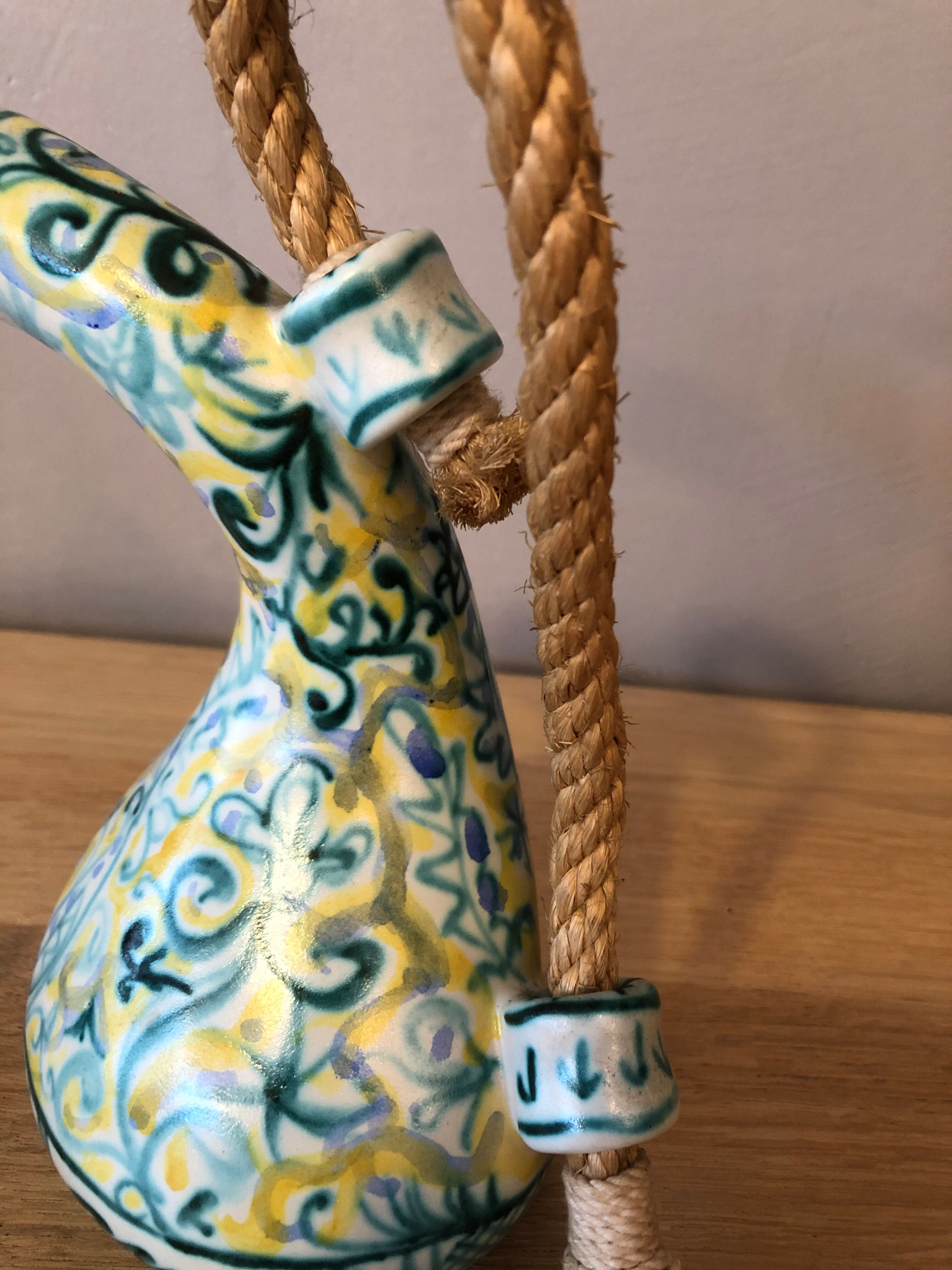 Vintage ceramic zoomorphic pitcher