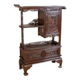 Antique Japanese Cabinet in Exotic Wood