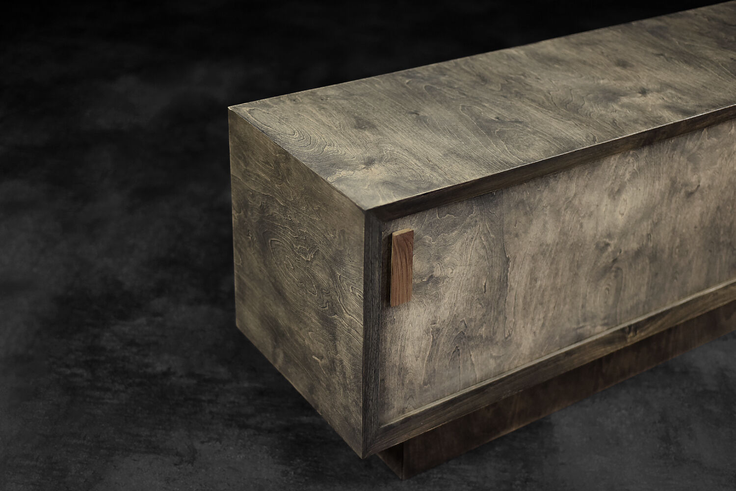 Industrial Vintage Mid-Century Scandinavian Brutalist Raw Poplar Sideboard, 1960s