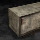 Industrial Vintage Mid-Century Scandinavian Brutalist Raw Poplar Sideboard, 1960s