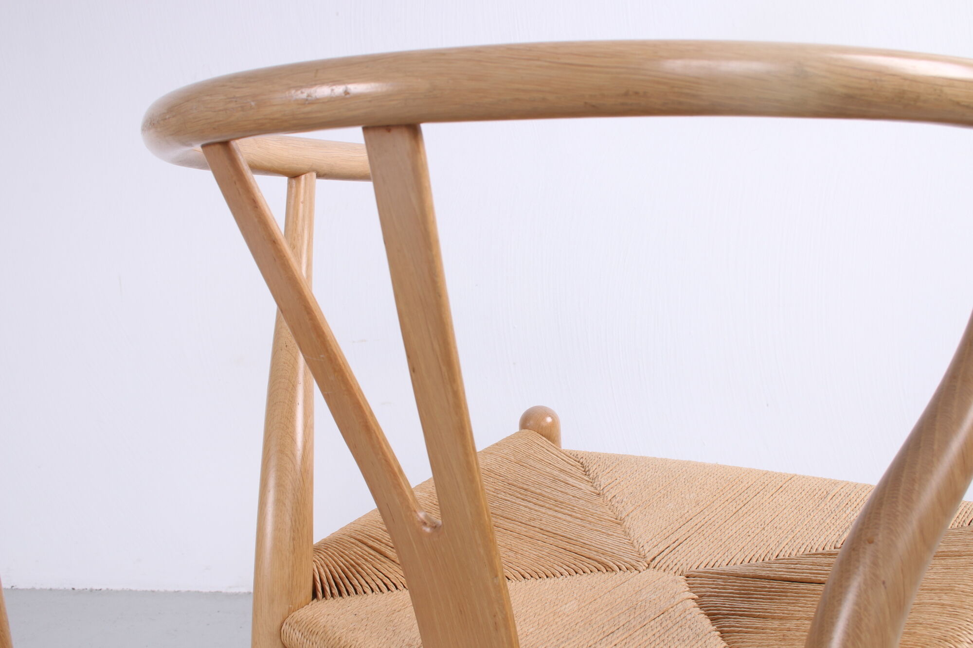 Set of two oak CH24 'Wishbone' chair by Hans J. Wegner for Carl Hansen, 1960