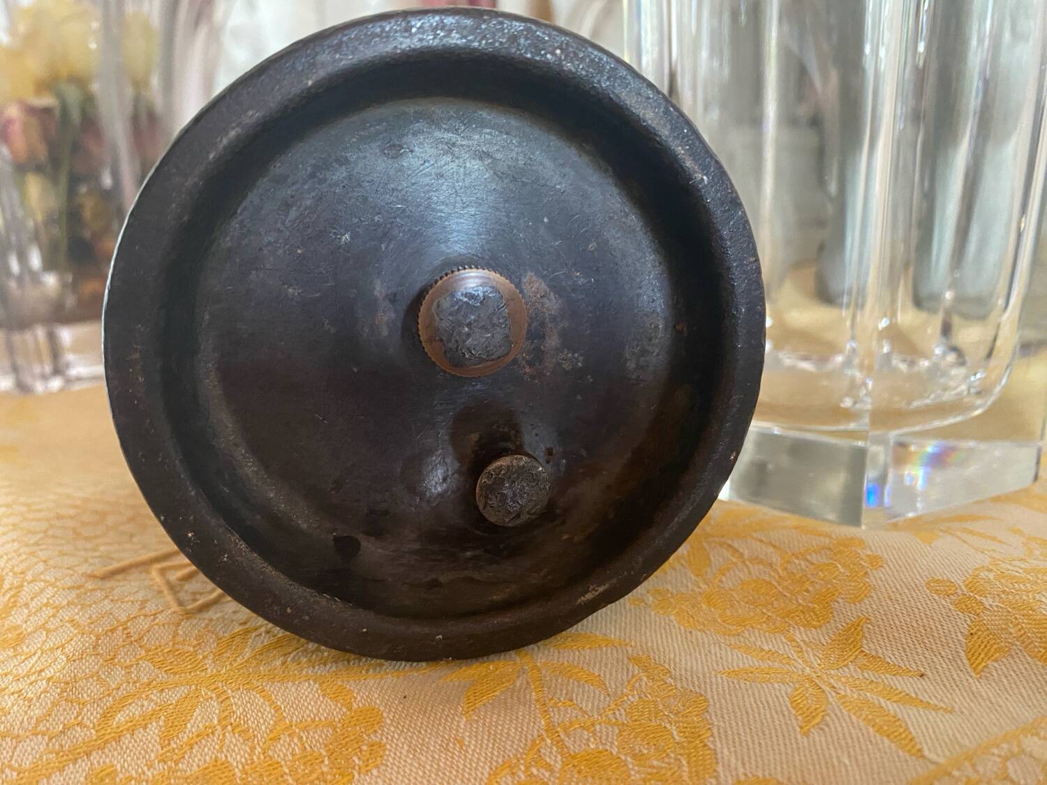 Old numbered miner's lamp