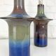 Pair of Einar Johansen ceramic table lamps, Soholm, Denmark, 1960s, Space Age