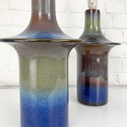 Pair of Einar Johansen ceramic table lamps, Soholm, Denmark, 1960s, Space Age