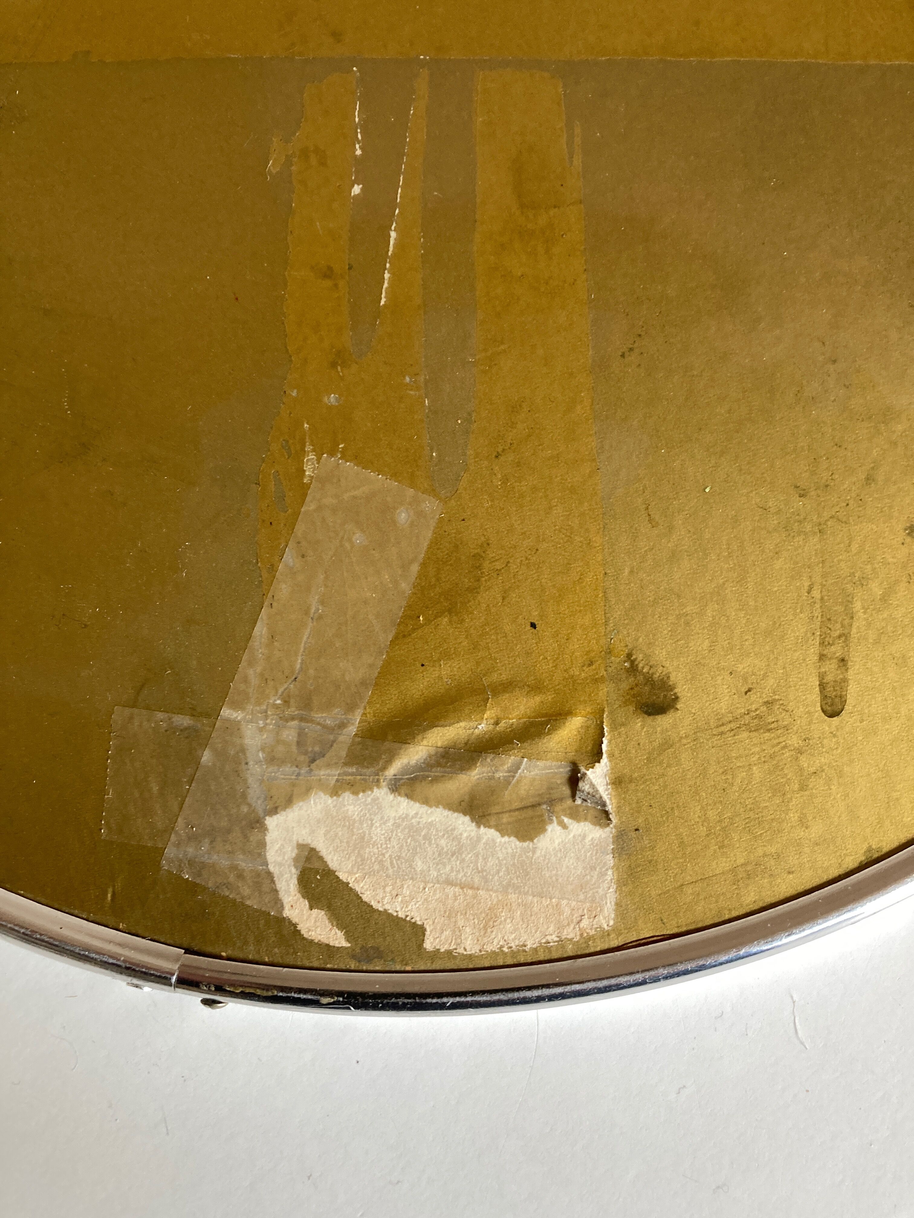 Mirror 1960 golden brutalist chain