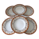 Carven Paris soup plates, Yves Deshoulières porcelain, 1990
