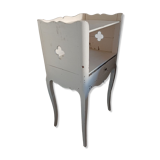 Old weathered bedside
