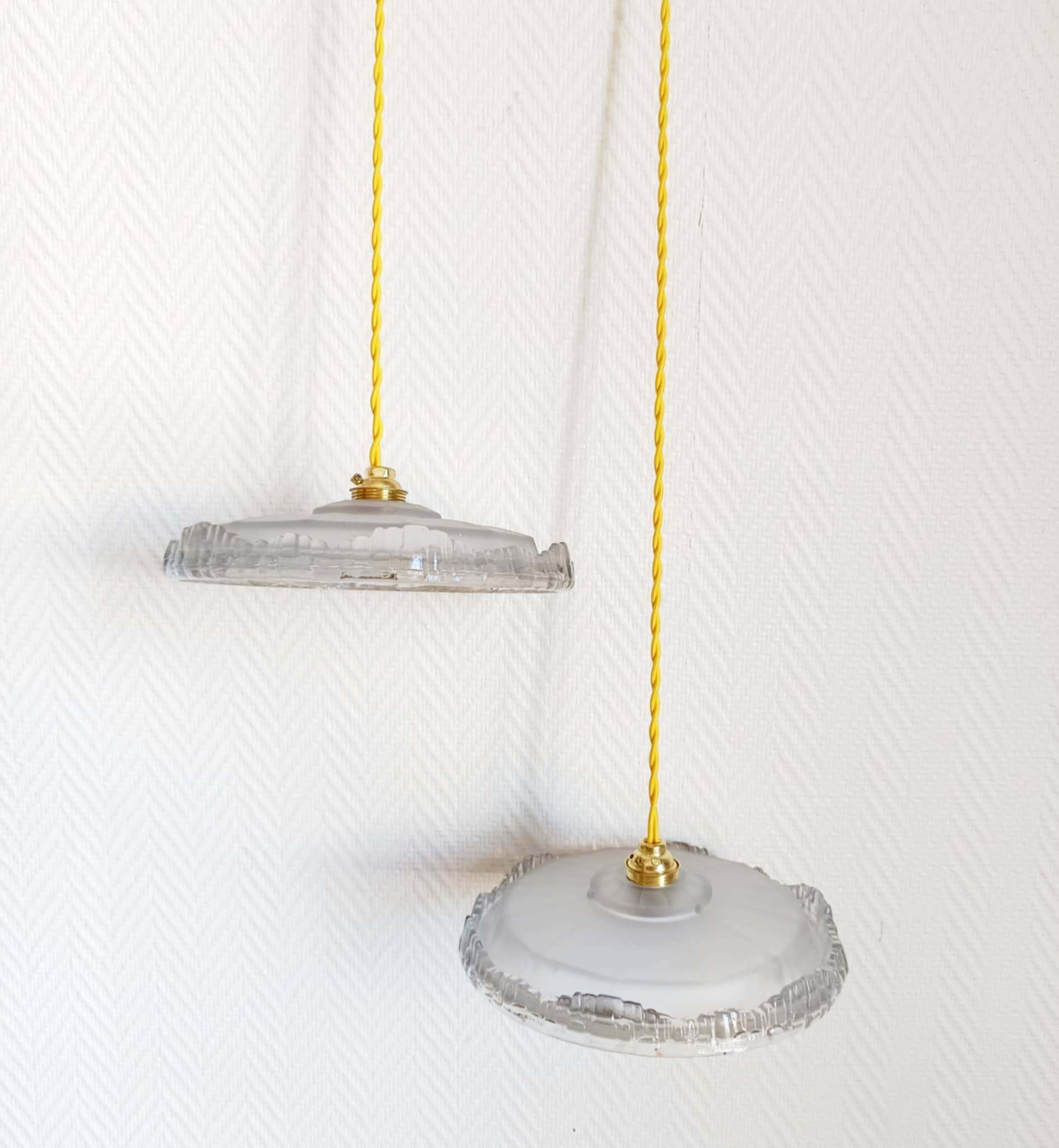 Pair of Ezan art deco pendant lights