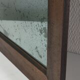 Solid wood mirror and patinated ice early twentieth century