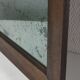 Solid wood mirror and patinated ice early twentieth century