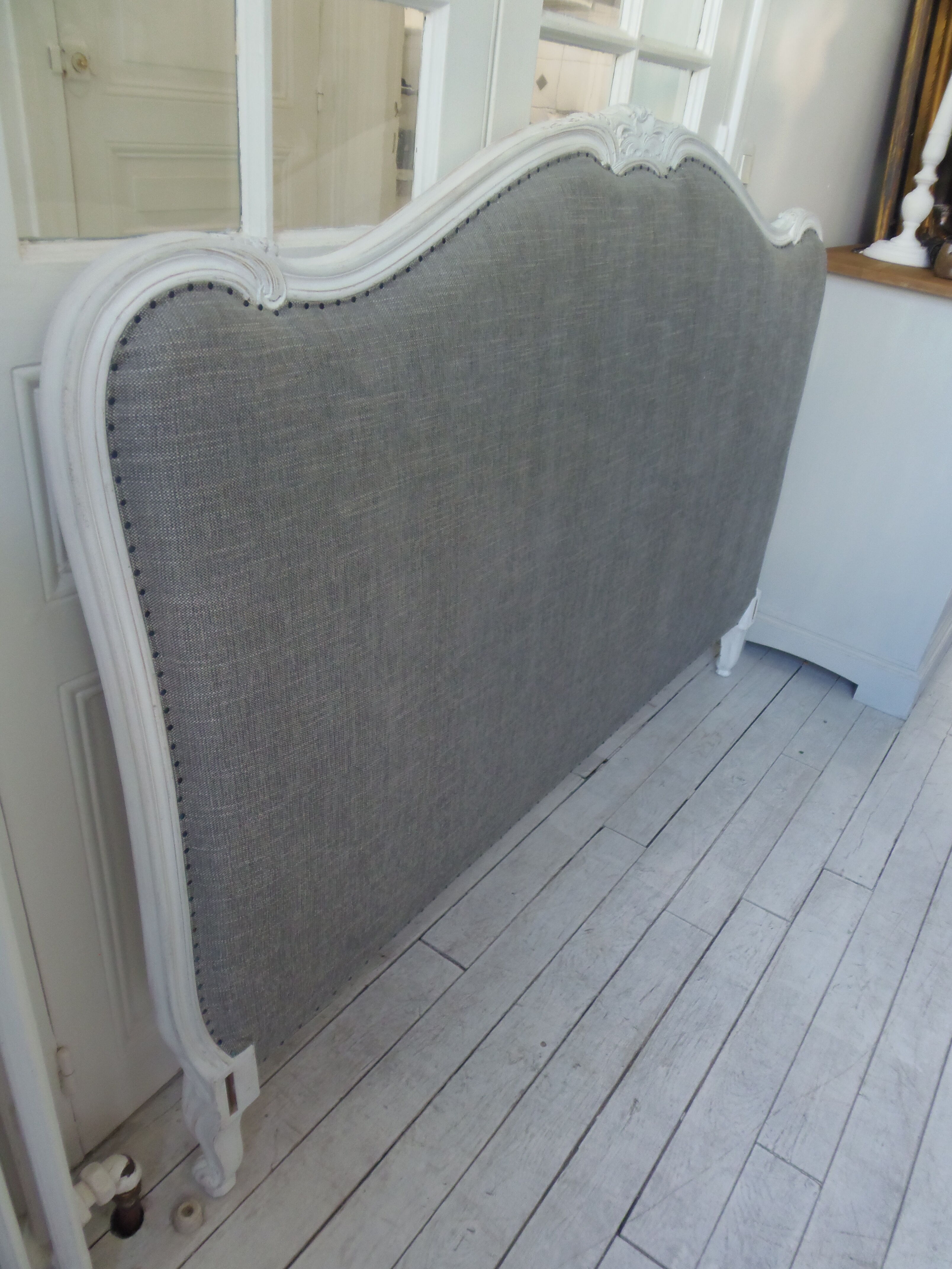 Old headboard of 160 Louis XV style