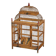 Cage à oiseaux décorative en bois peint chinois, début du 20e siècle, années 1930
