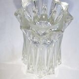Vase ancien art déco cristal décoration fleur pot