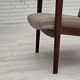 1970s, Danish highback armchair, furniture wool, teak wood, original.