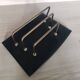 Mail holder imitation gold metal vintage