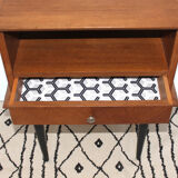 Vintage wooden bedside table