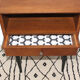 Vintage wooden bedside table