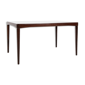 Midcentury Danish extendable dining table in rosewood by HW Klein for Bramin 1960s