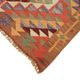 Turkish Handwoven Vintage Herki Kilim 106 cm x 358 cm