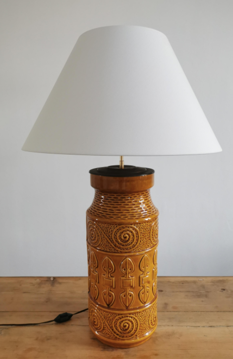 Ceramic lamp Scheurich circa 50s
