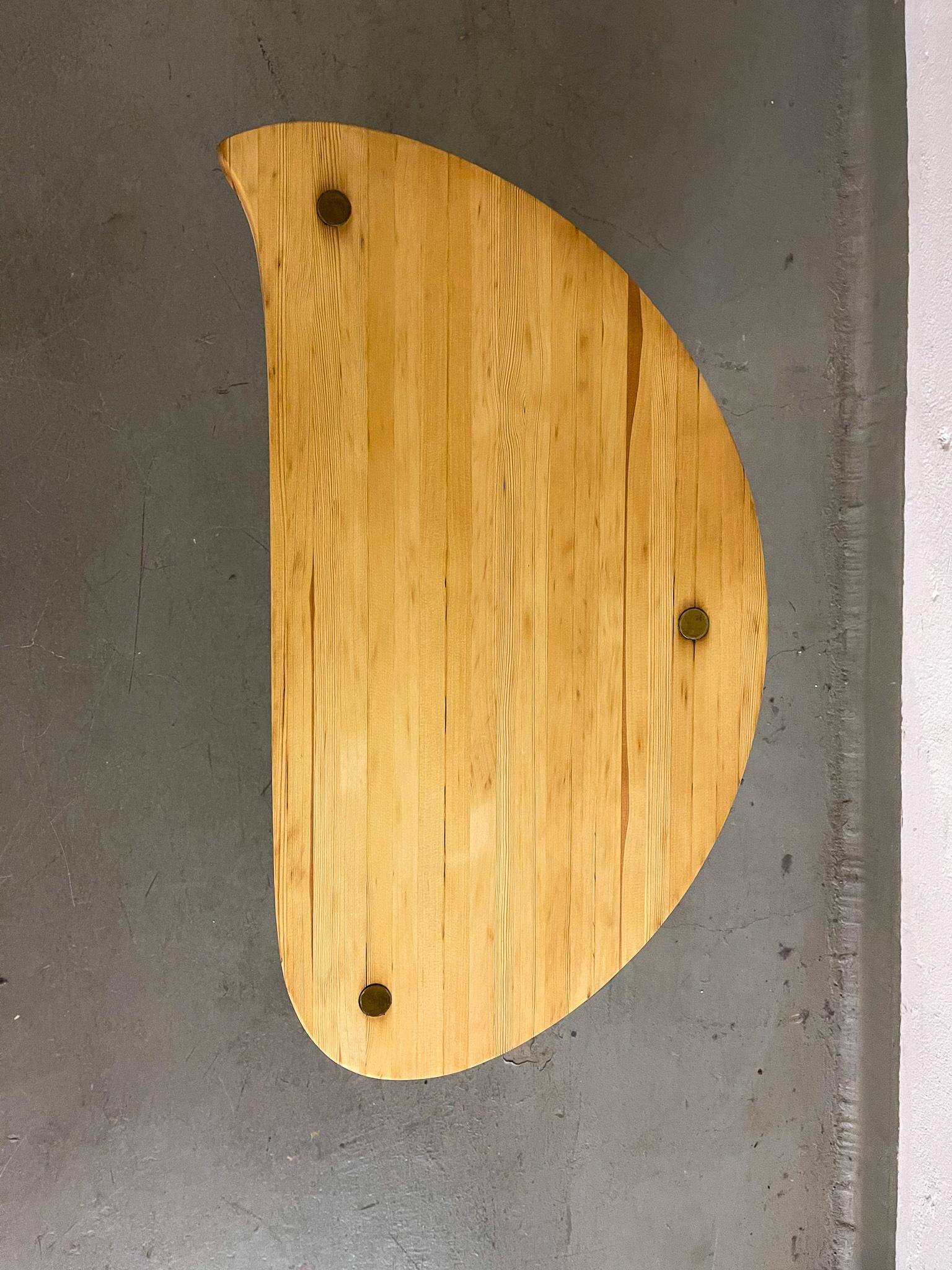 Kidney-Shaped Side Table Produced by Svensk Fur, Sweden, 1970s