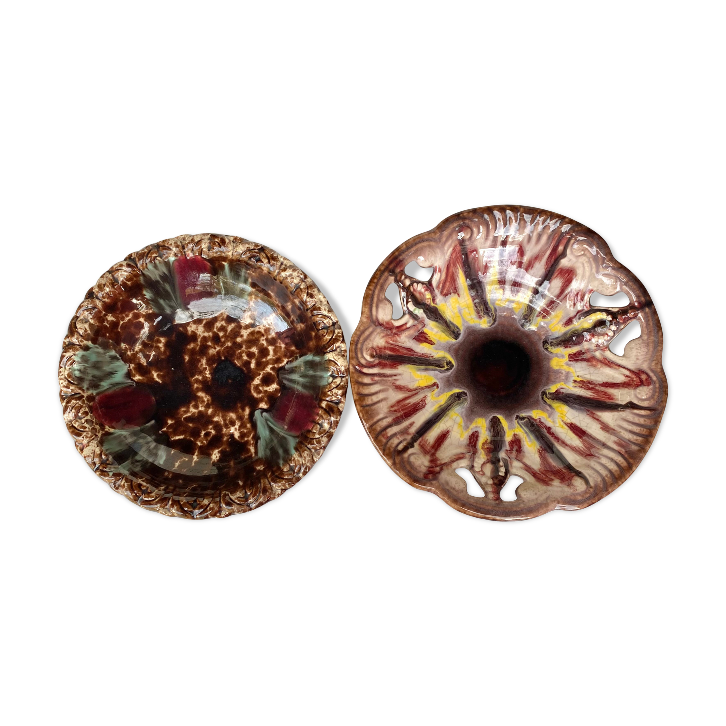 2 vintage ceramic dishes