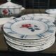 Lots dishes digoin sarreguemines, 7 flat plates, 4 plates hollow, tureen, oval dish