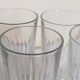 Six verres à anisette de bistrot vintages