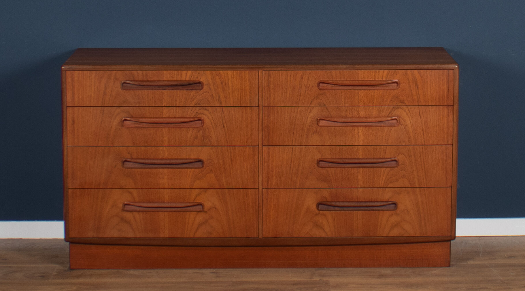 Teak 1960s G-Plan Fresco, 8 drawers chest of crawers