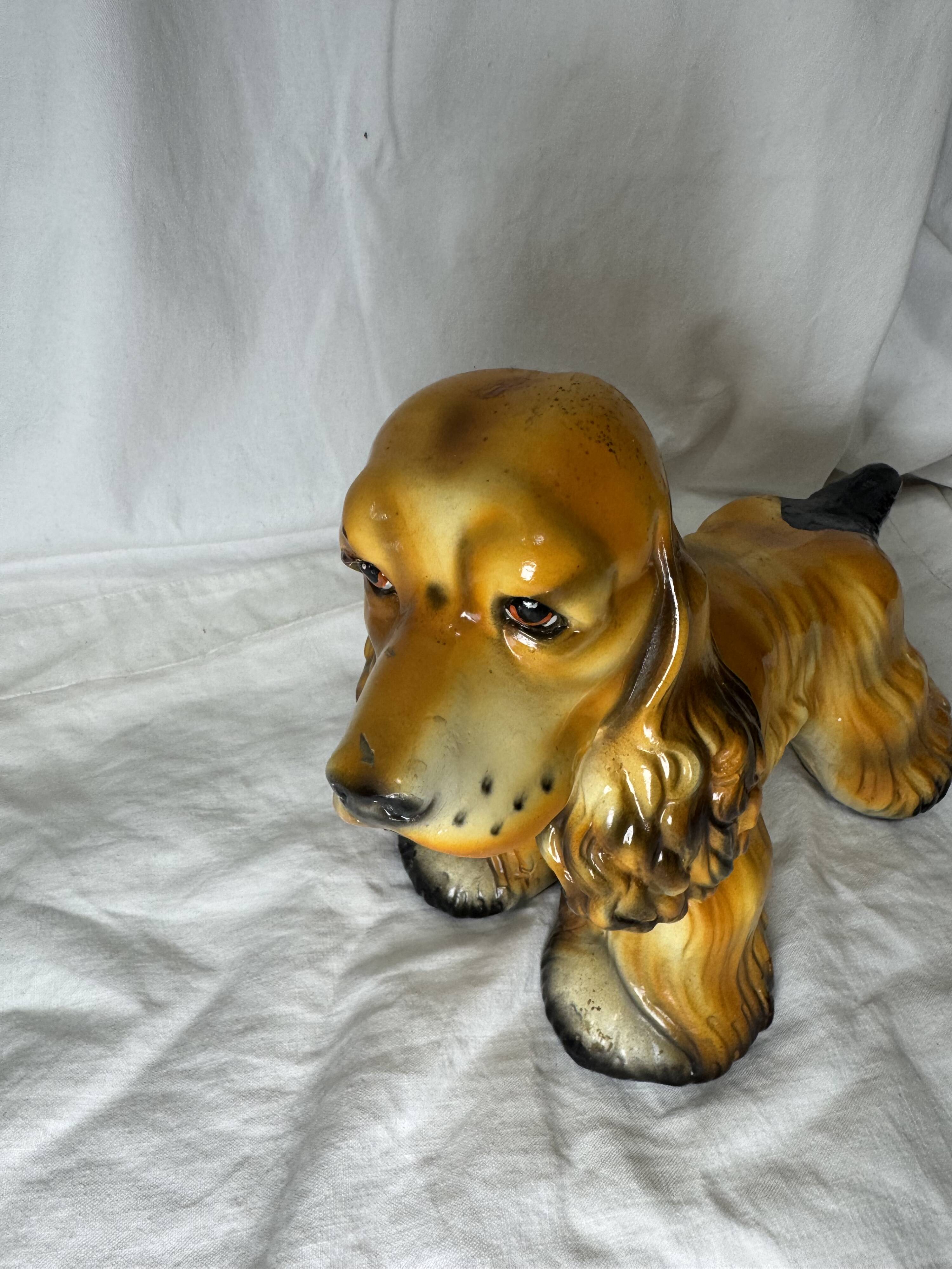 Ceramic dog, cocker