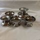 Lot de 6  petites coupes à glace Guy Degrenne en inox avec ses 6 cuillers